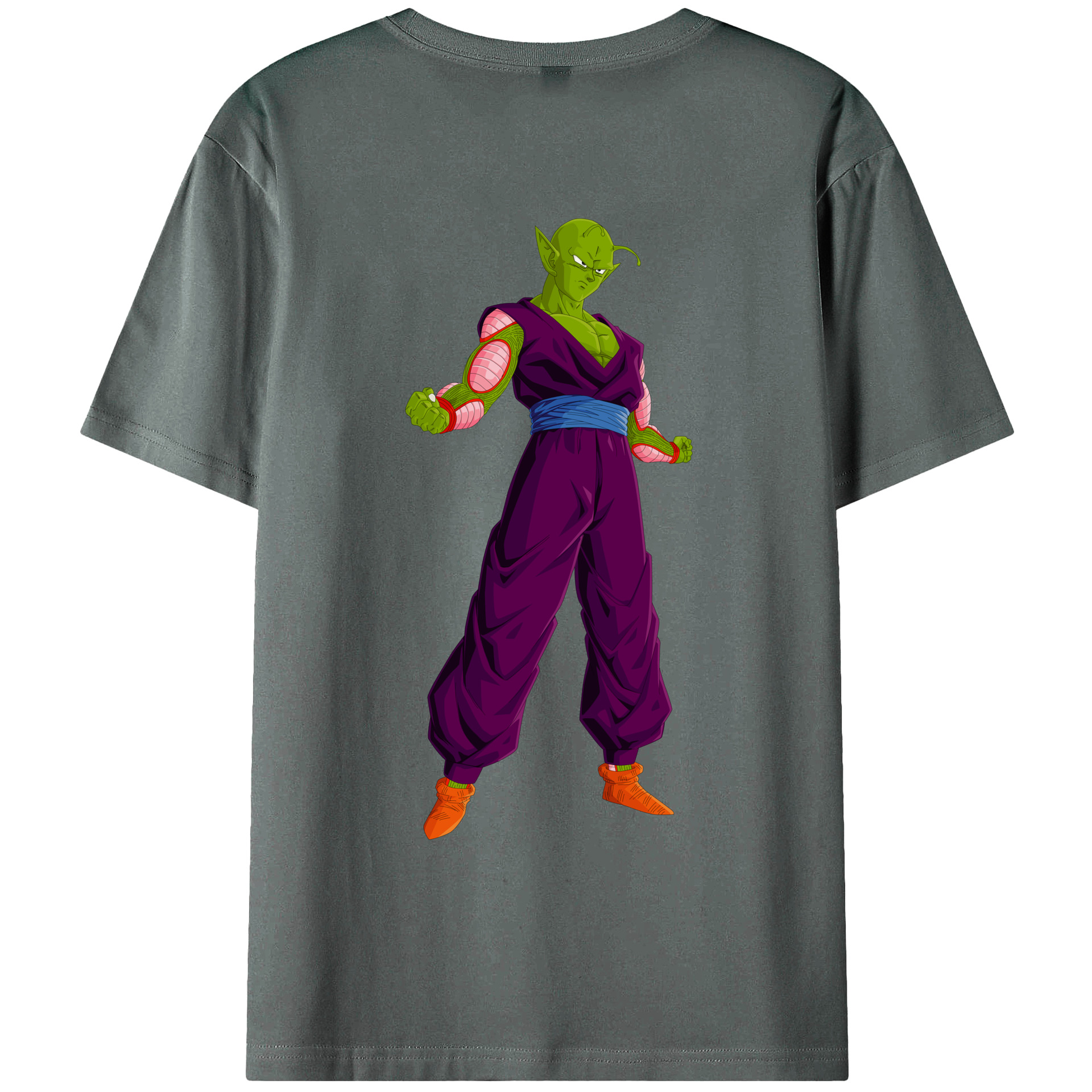 （画像用） ドラゴンボール ピッコロ DRAGON BALL Piccolo 綿100％ メンズ半袖Tシャツ（バックプリント） 通気性